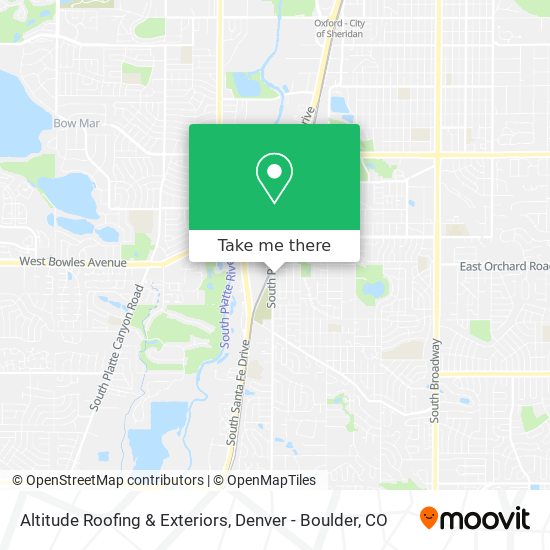Mapa de Altitude Roofing & Exteriors