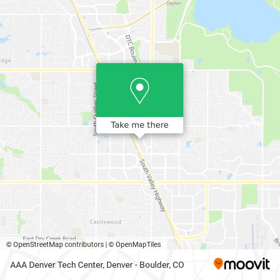 AAA Denver Tech Center map