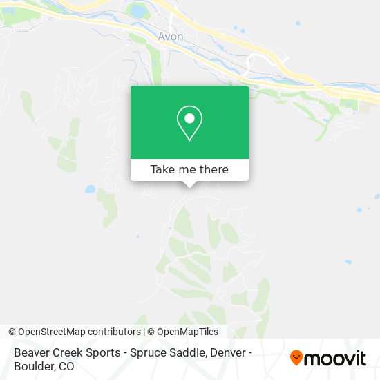 Beaver Creek Sports - Spruce Saddle map