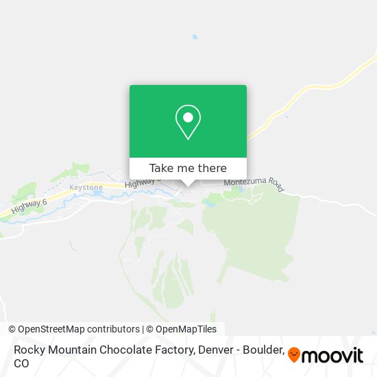 Mapa de Rocky Mountain Chocolate Factory