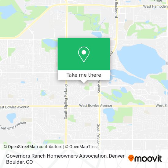 Mapa de Governors Ranch Homeowners Association