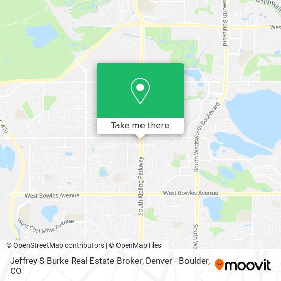 Jeffrey S Burke Real Estate Broker map