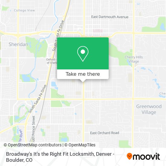 Broadway's It's the Right Fit Locksmith map