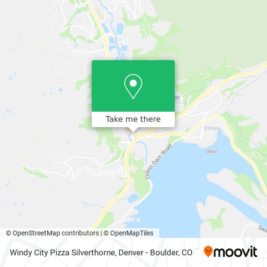 Mapa de Windy City Pizza Silverthorne