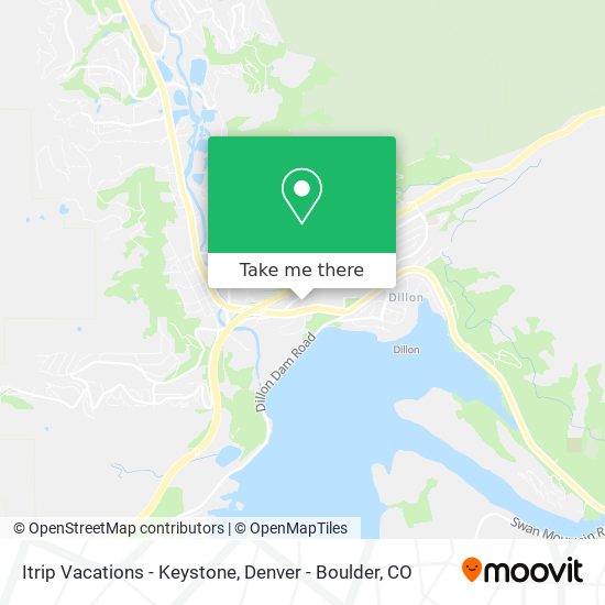 Mapa de Itrip Vacations - Keystone