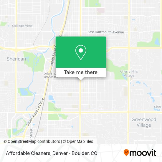 Affordable Cleaners map