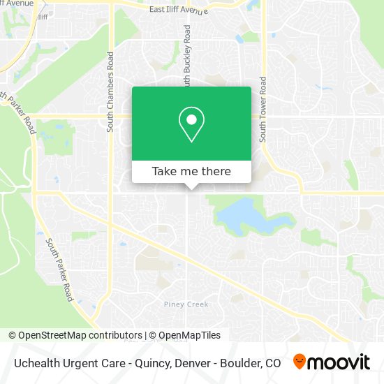 Mapa de Uchealth Urgent Care - Quincy