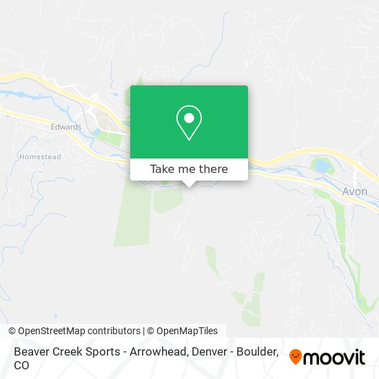 Mapa de Beaver Creek Sports - Arrowhead