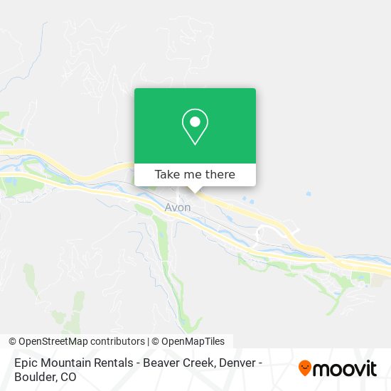 Mapa de Epic Mountain Rentals - Beaver Creek