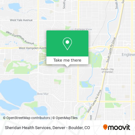 Mapa de Sheridan Health Services