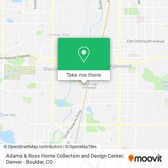 Mapa de Adams & Ross Home Collection and Design Center