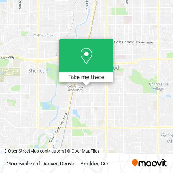 Moonwalks of Denver map