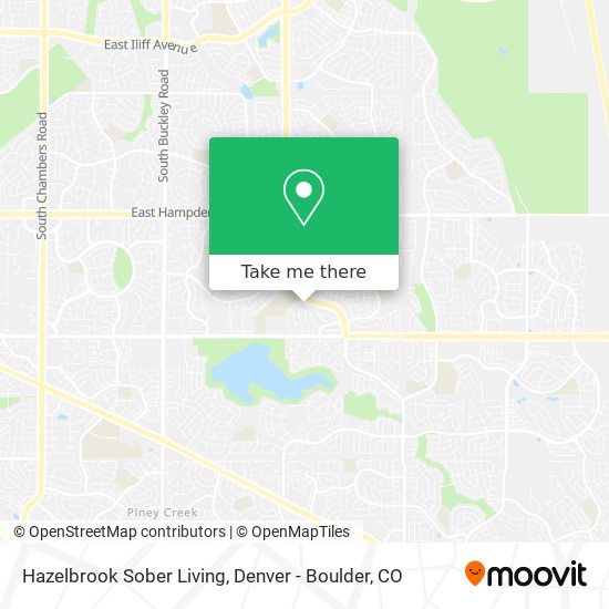 Hazelbrook Sober Living map