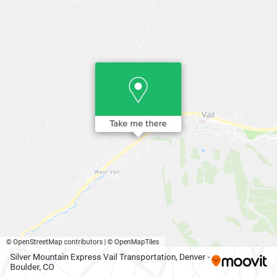 Silver Mountain Express Vail Transportation map