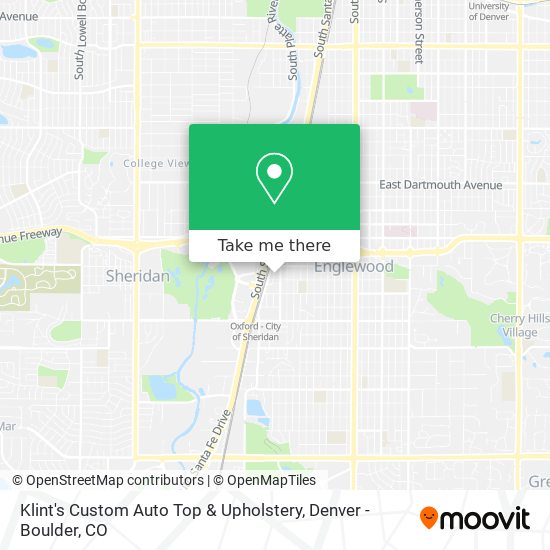 Klint's Custom Auto Top & Upholstery map