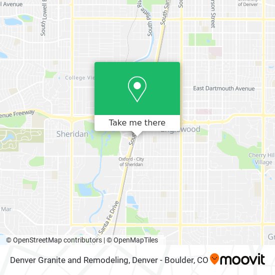 Denver Granite and Remodeling map