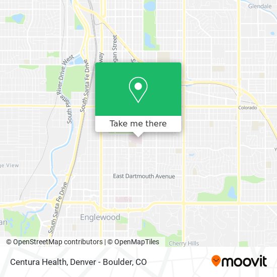 Centura Health map