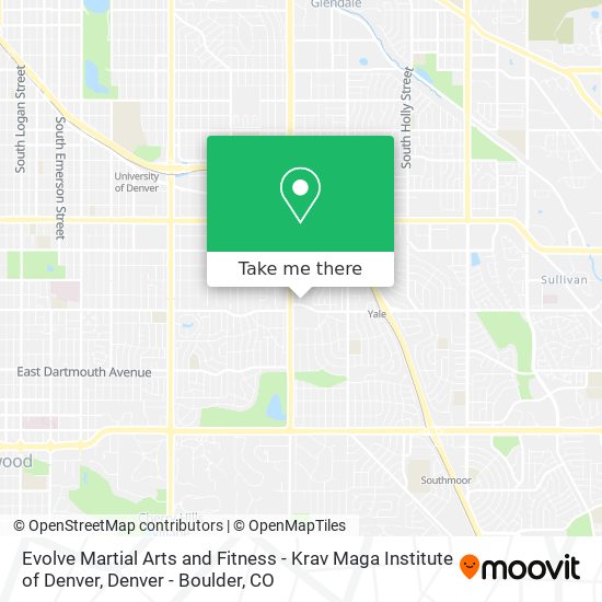 Evolve Martial Arts and Fitness - Krav Maga Institute of Denver map