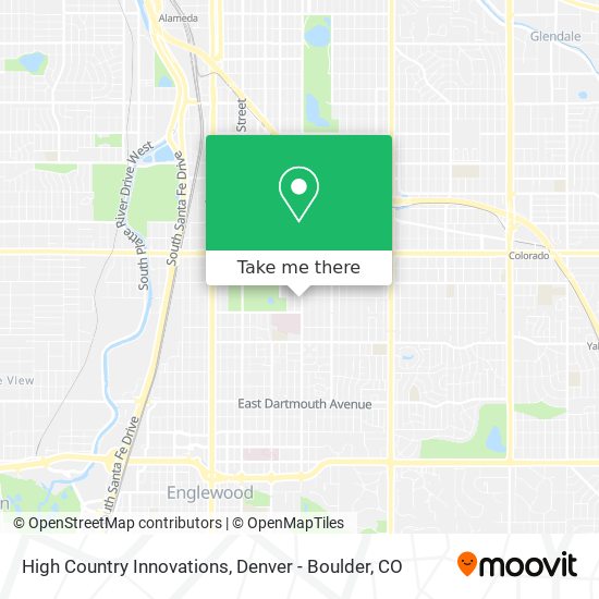High Country Innovations map