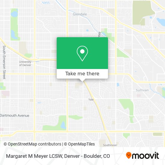 Mapa de Margaret M Meyer LCSW