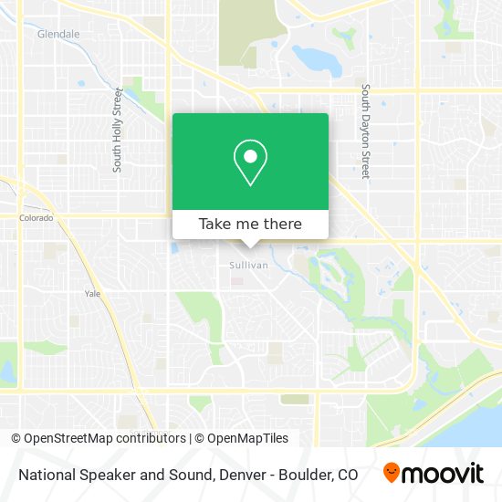 Mapa de National Speaker and Sound