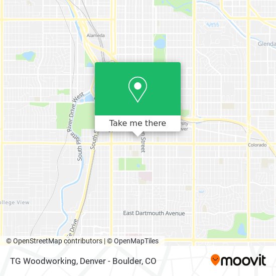 Mapa de TG Woodworking