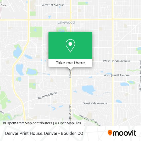 Denver Print House map