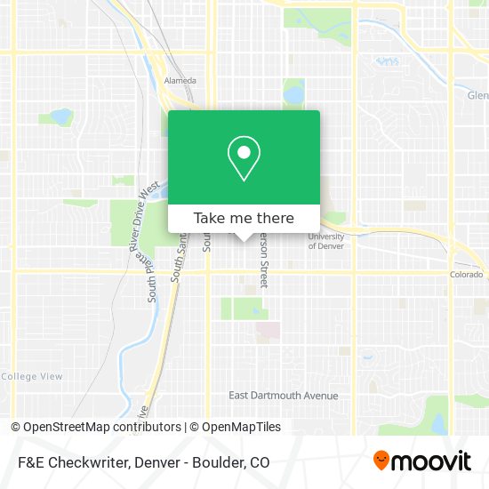 F&E Checkwriter map