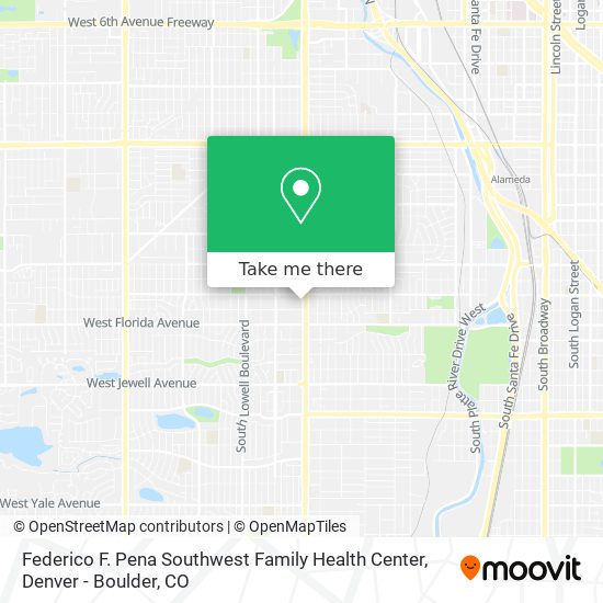 Federico F. Pena Southwest Family Health Center map