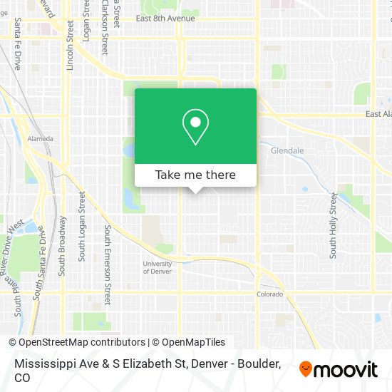 Mapa de Mississippi Ave & S Elizabeth St