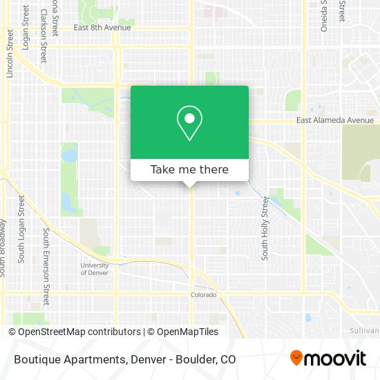 Boutique Apartments map
