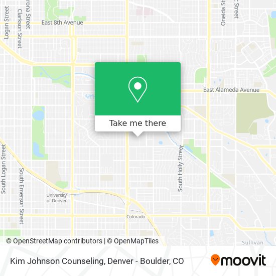 Mapa de Kim Johnson Counseling