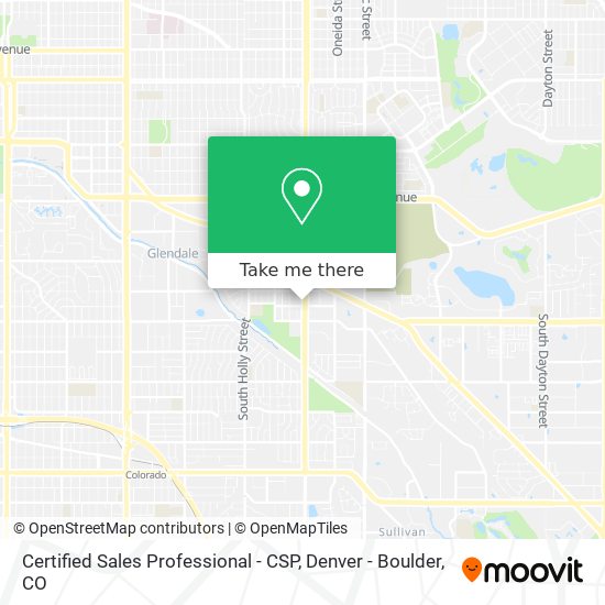 Certified Sales Professional - CSP map
