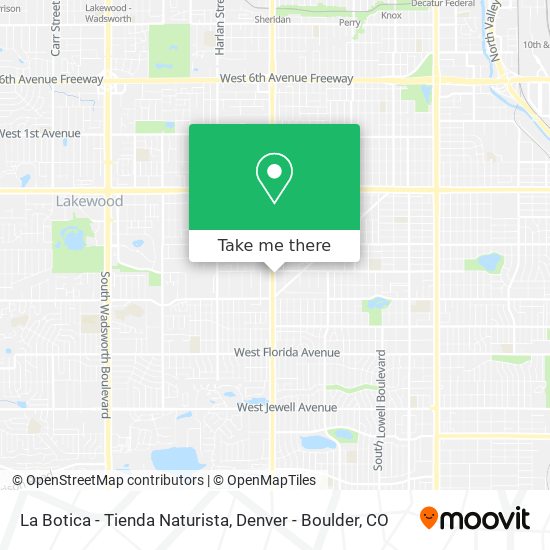 Mapa de La Botica - Tienda Naturista