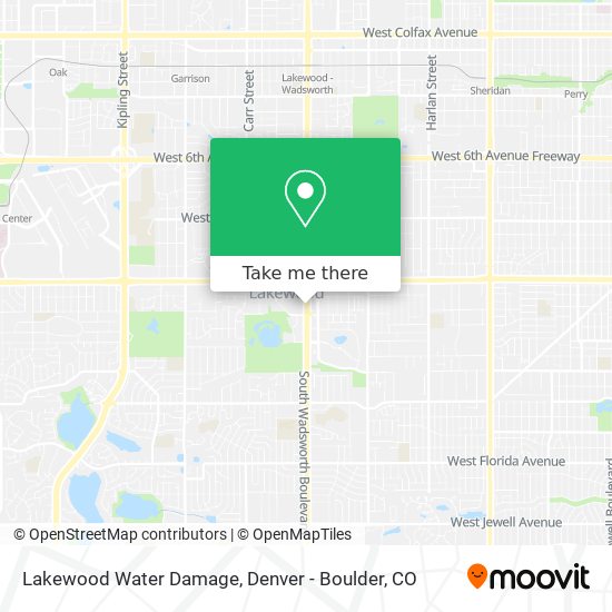 Mapa de Lakewood Water Damage
