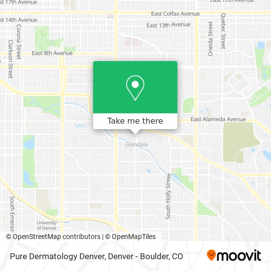 Pure Dermatology Denver map