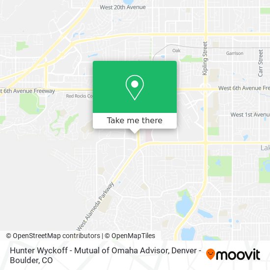 Mapa de Hunter Wyckoff - Mutual of Omaha Advisor