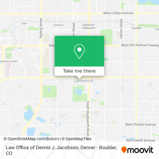 Law Office of Dennis J. Jacobson map