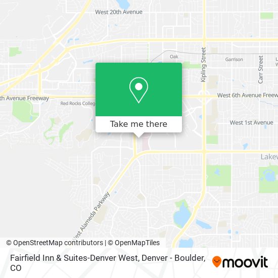 Fairfield Inn & Suites-Denver West map
