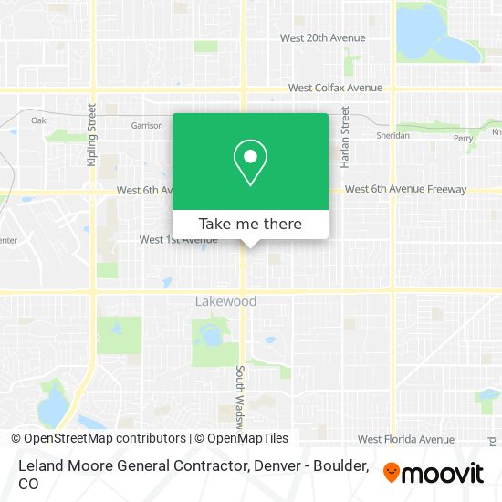 Leland Moore General Contractor map