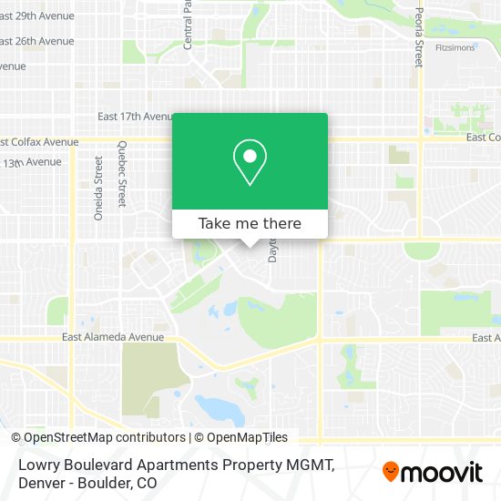 Mapa de Lowry Boulevard Apartments Property MGMT