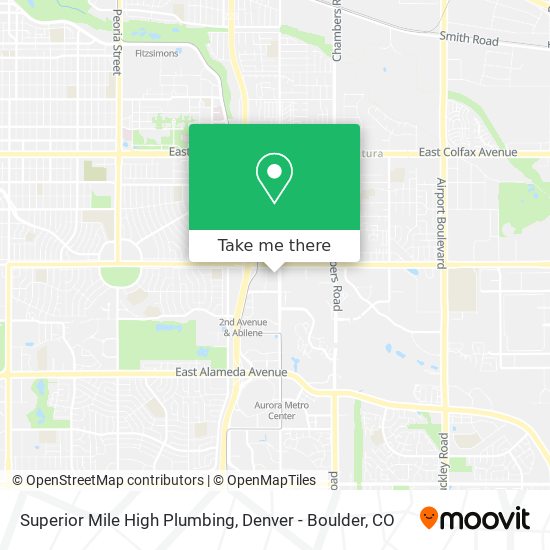 Superior Mile High Plumbing map