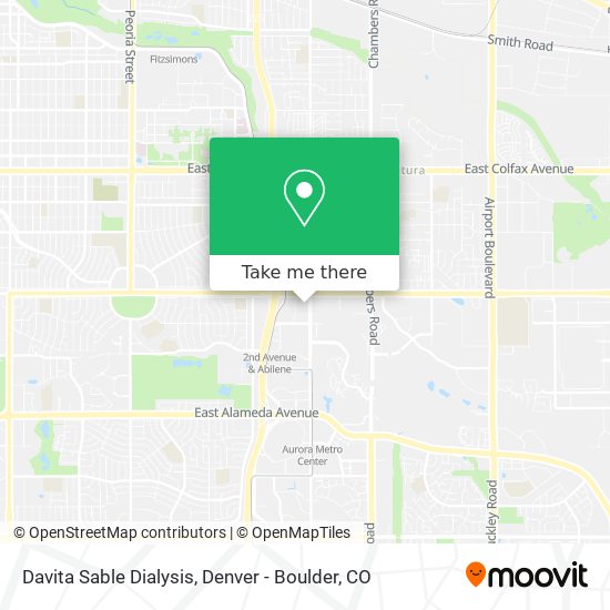 Davita Sable Dialysis map
