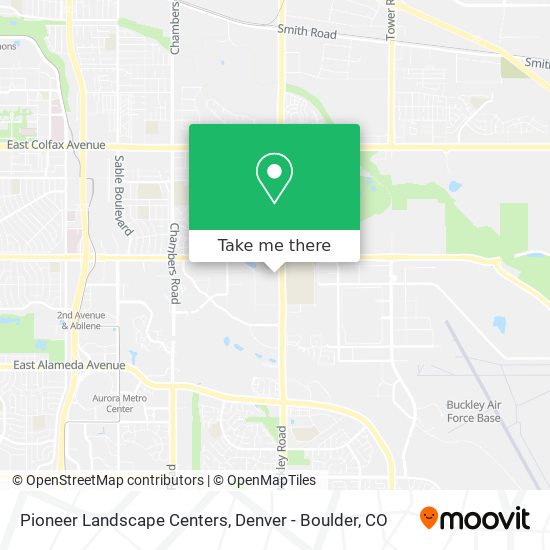 Pioneer Landscape Centers map