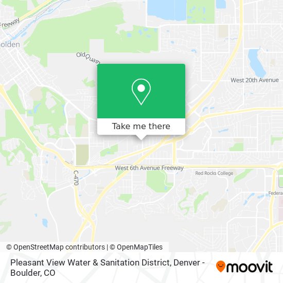 Mapa de Pleasant View Water & Sanitation District