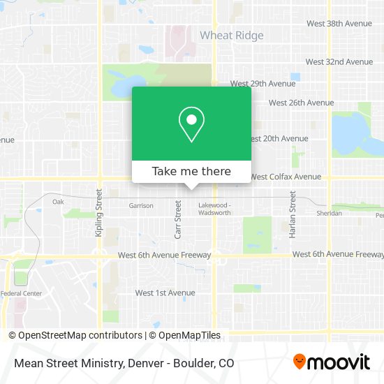 Mean Street Ministry map