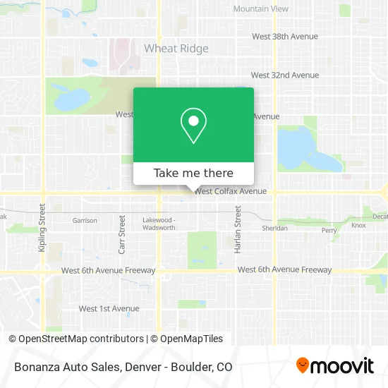 Bonanza Auto Sales map