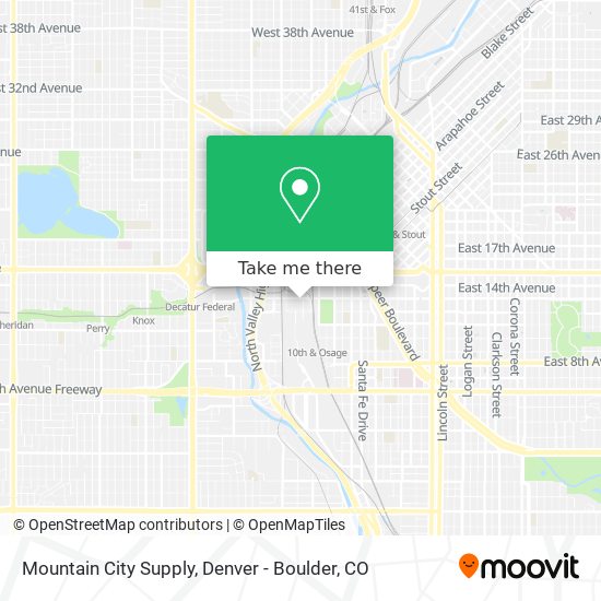 Mountain City Supply map