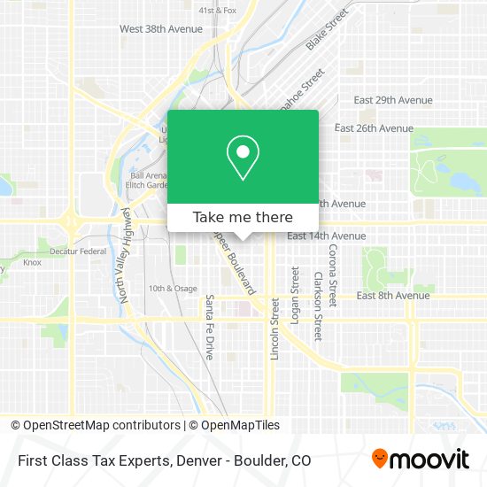 First Class Tax Experts map