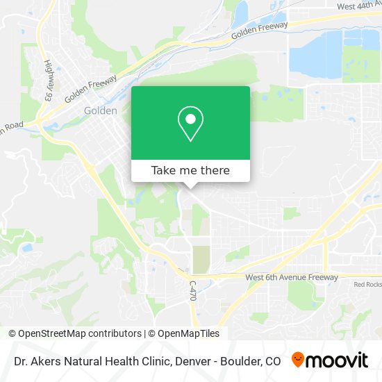 Mapa de Dr. Akers Natural Health Clinic